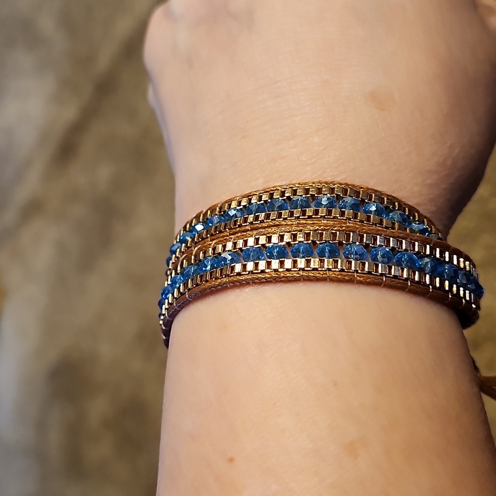 New Blue Wrap Bracelet